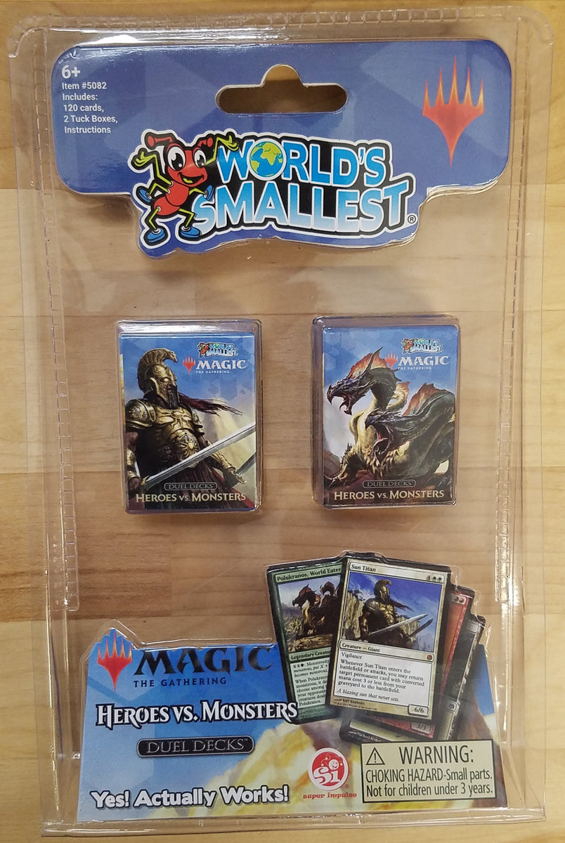 World’s Smallest Magic The Gathering Heroes Vs. Monsters Duel Decks