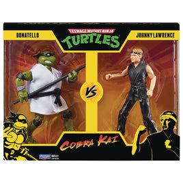 Playmates Teenage Mutant Ninja Turtles Vs. Cobra Kai Donatello vs Johnny Lawrence 2-Pack