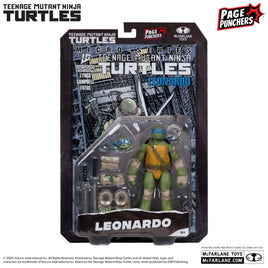 McFarlane Toys Teenage Mutant Ninja Turtles IDW Page Punchers Leonardo Action Figure