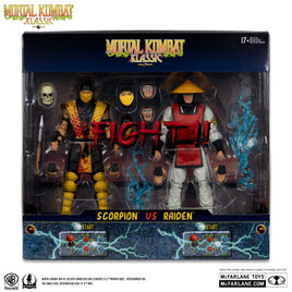McFarlane Toys Mortal Kombat Klassic Scorpion Vs. Raiden Action Figure 2-Pack