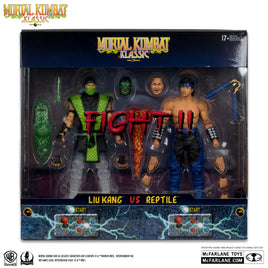 McFarlane Toys Mortal Kombat Klassic Liu Kang Vs. Reptile Action Figure 2-Pack