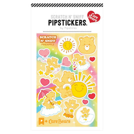 Pipstickers Care Bears (Classic) Scratch N' Sniff Pineapple Funshine Bear Sticker Pack