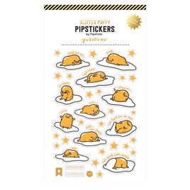 Pipstickers Gudetama Gude Vibes Only Glitter Puffy Sticker Pack