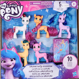 My Little Pony G5 Unicorn Party Celebration 3in Brushable Figures Collection Pack