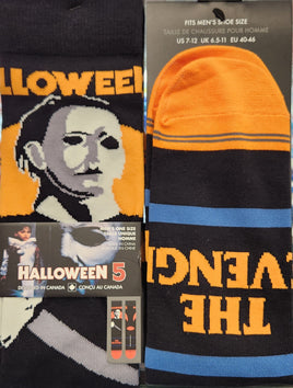 Halloween 5 The Revenge! Michael Myers Crew Socks