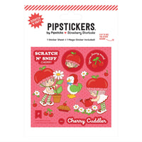 
              Pipstickers Strawberry Shortcake Scratch N' Sniff Cherry Cherry Cuddler Sticker Pack
            