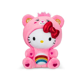 Basic Fun! Hello Kitty x Care Bears Hello Kitty x Cheer Bear 9" Plush