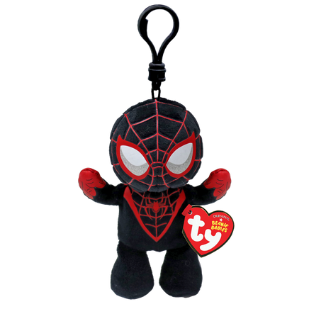 Ty Beanie Clips Spider Man Miles Morales Clip On Beanbag Plush St. Mark s Comics