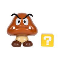 
              Jakks Pacific Super Mario Goomba with Question (?) Block Action Figure
            