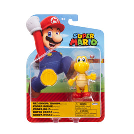 Jakks Pacific Super Mario Koopa Troopa (Red) with Coin Action Figure