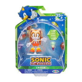 Jakks Pacific Sonic the Hedgehog 35th Anniversary Cream with Ice Cream Cone Action Figure