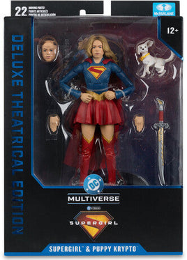 McFarlane Toys DC Multiverse Deluxe Theatrical Edition Supergirl & Puppy Krypto Action Figure