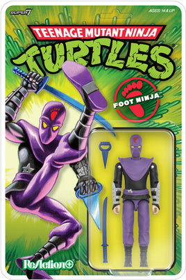 Super7 Teenage Mutant Ninja Turtles ReAction+ Foot Ninja Action Figure