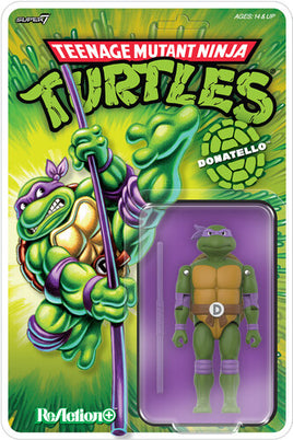 Super7 Teenage Mutant Ninja Turtles ReAction+ Donatello Action Figure