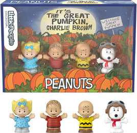 Fisher-Price Little People Peanuts It's the Great Pumpkin Charlie Brown Collector Figurines 4-Pack
