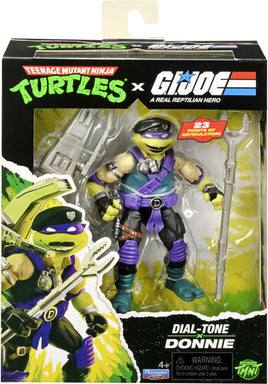 Playmates Teenage Mutant Ninja Turtles x GI Joe Dial-Tone Donnie Action Figure
