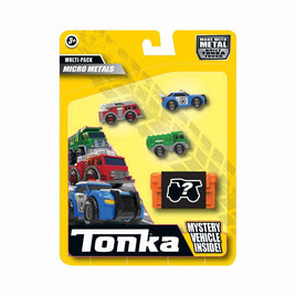 Tonka Micro Metals Diecast City Fleet Vehicles 4-Pack