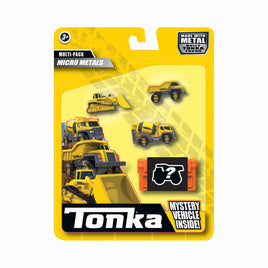 Tonka Micro Metals Diecast Construction Vehicles 4-Pack