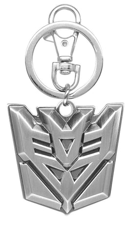 Monogram Transformers Decepticon Logo Pewter Keychain