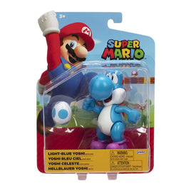 Jakks Pacific Super Mario Yoshi (Light Blue) with Egg Action Figure