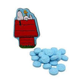 Peanuts Snoopy True Blue Friends Sour Blue Raspberry Candy Tin