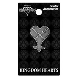 Monogram Kingdom Hearts Heartless Logo Pewter Lapel Pin