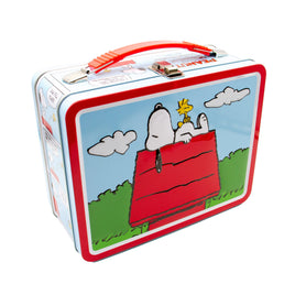 Peanuts Snoopy & Woodstock Flight Lessons Metal Lunchbox