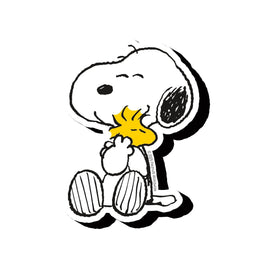 Peanuts Snoopy & Woodstock Hug Funky Chunky Magnet