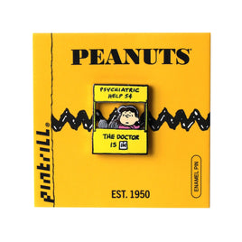 Peanuts Lucy Psychiatric Help Booth Enamel Pin