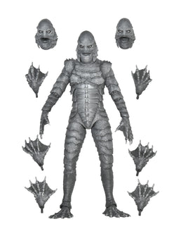 NECA Universal Monsters Creature from the Black Lagoon B&W Ultimate 7in Action Figure