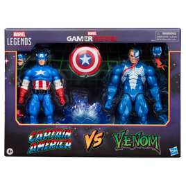 Hasbro Marvel Legends Gamerverse Captain America vs Venom Action Figure 2-Pack