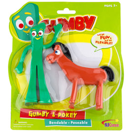 Gumby & Pokey Bendable Poseable Figure 2-Pack