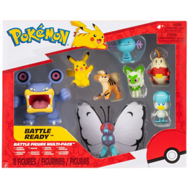 Jazwares Pokemon Battle Ready Battle Figure Figurine 8-Pack [PKW4100]