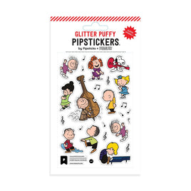 Pipstickers Peanuts Jam Sesh Glitter Puffy Sticker Pack