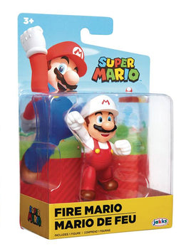 Jakks Pacific Super Mario Fire Mario 2.5in Figurine