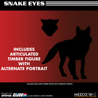 
              Mezco One:12 Collective GI Joe Snake Eyes & Timber Action Figure
            