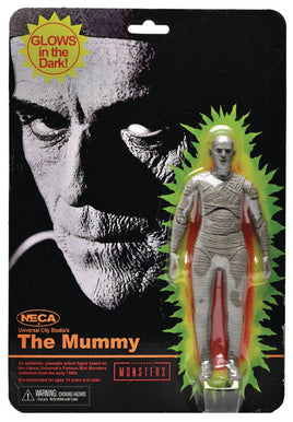 NECA Universal Monsters Retro Glow in the Dark The Mummy 7in Action Figure