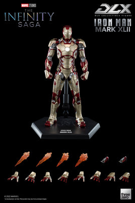 Threezero Marvel Infinity Saga Iron Man 3 Mark XLII Deluxe 1/12 Scale Action Figure