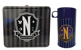 Tin Titans Wednesday Nevermore Academy Lunchbox