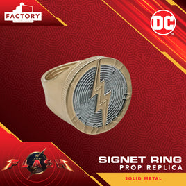 Factory Entertainment The Flash Signet Ring Solid Metal Prop Replica