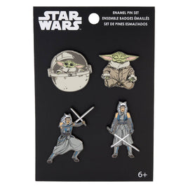 Funko Star Wars Ahsoka & Grogu Enamel Pin 4 Pack Set