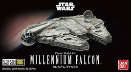 Bandai Star Wars Vehicle Model 006 Millennium Falcon 1/350 Scale Plastic Model Kit