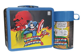 Tin Titans Marvel Captain America Classic Jack Kirby Art Lunchbox