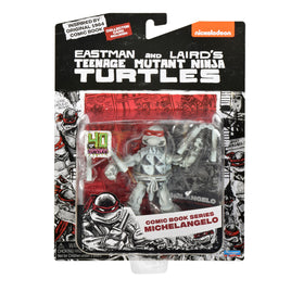 Playmates Teenage Mutant Ninja Turtles 40th Anniversary Comic Book Series B&W Michelangelo Action Figure