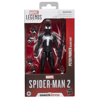 
              Hasbro Marvel Legends Gamerverse Spider-Man 2 Peter Parker (Black Suit) Action Figure
            