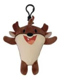 Looney Tunes Taz Tasmanian Devil 4.5" Backpack Clip Plush