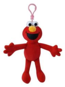 Sesame Street Elmo 4.5" Backpack Clip Plush