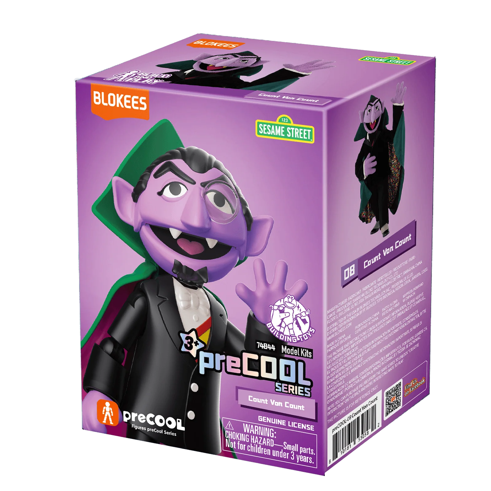 Sesame Street Blokees PreCool Series 2 Count von Count Model Kit