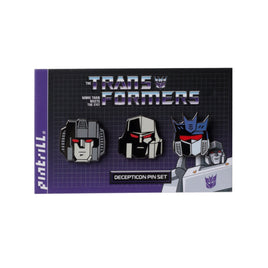 Transformers Decepticon Heads Pin Set
