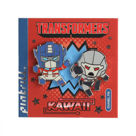 Transformers Kawaii Optimus Prime vs Megatron Chibi Pin Set
